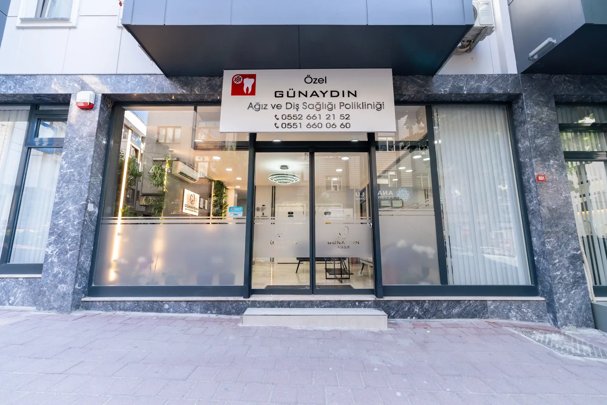 Günaydın Diş Kliniği – Klinik dış cephesi