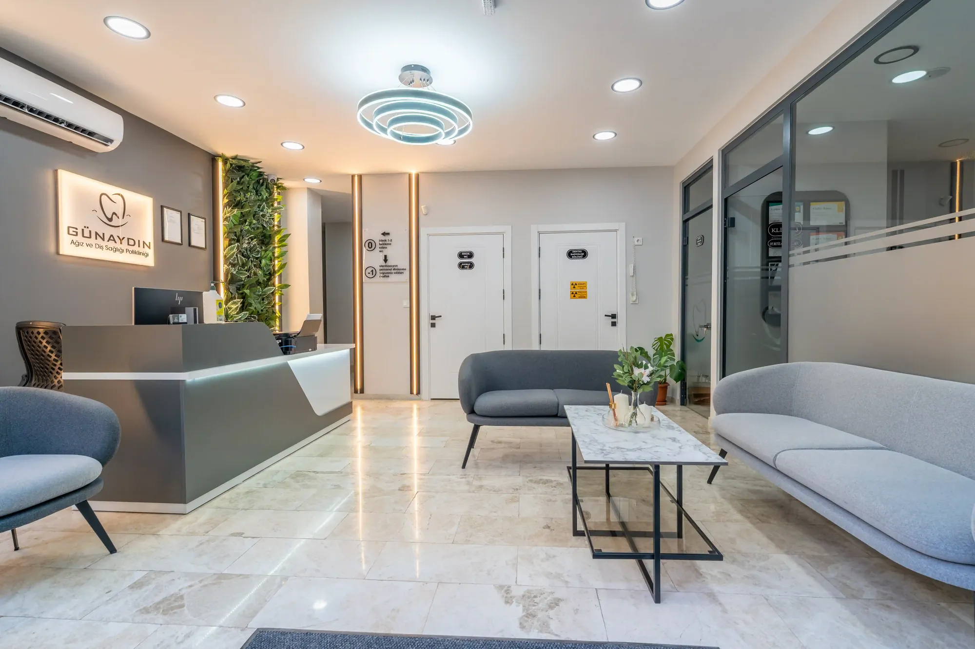 Günaydın Diş Kliniği dış cephe ve modern klinik görüntüsü